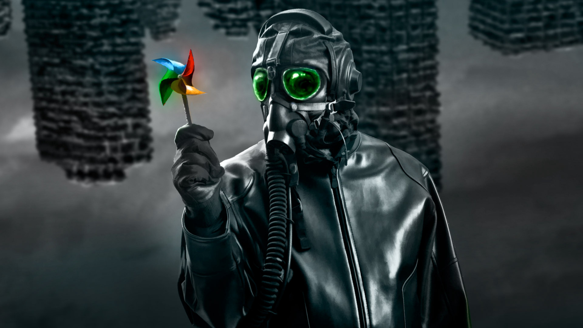 Обои Думсдэй, Научная фантастика, костюм, противогаз, головной убор в разрешении 1920x1080