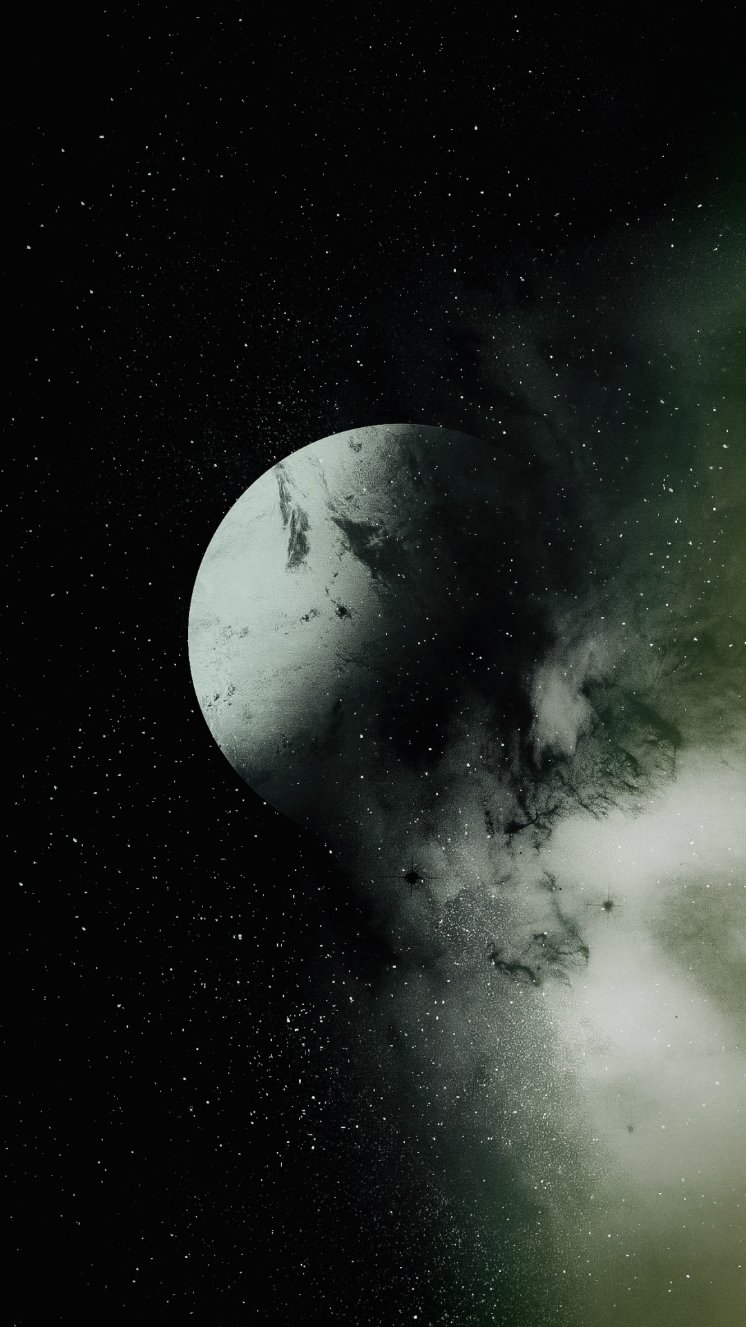 Обои атмосфера, планета, луна, природа, окружающая среда в разрешении 1080x1920