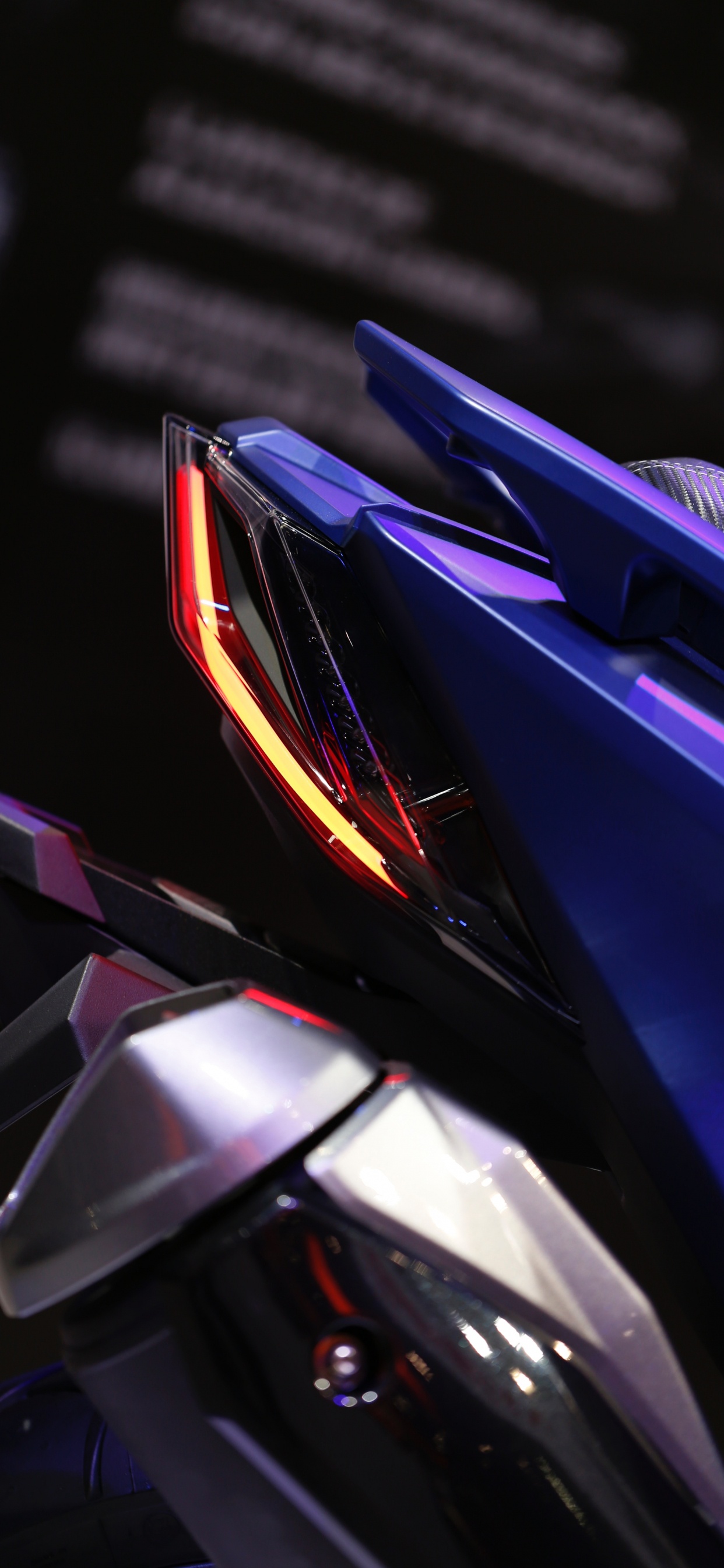 Обои мотоцикл, велосипед, синий, Фиолетовый, пурпур в разрешении 1242x2688