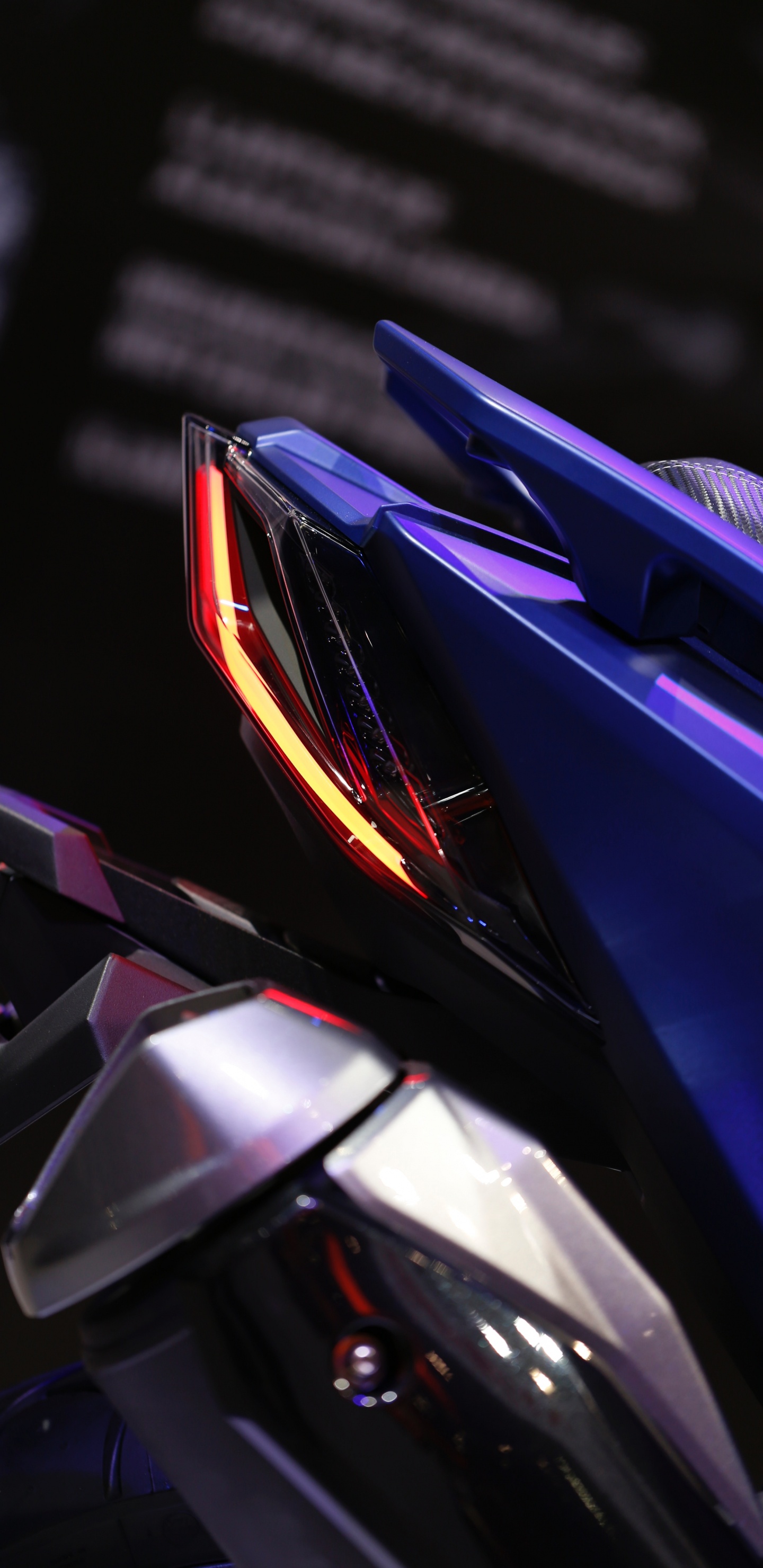 Обои мотоцикл, велосипед, синий, Фиолетовый, пурпур в разрешении 1440x2960