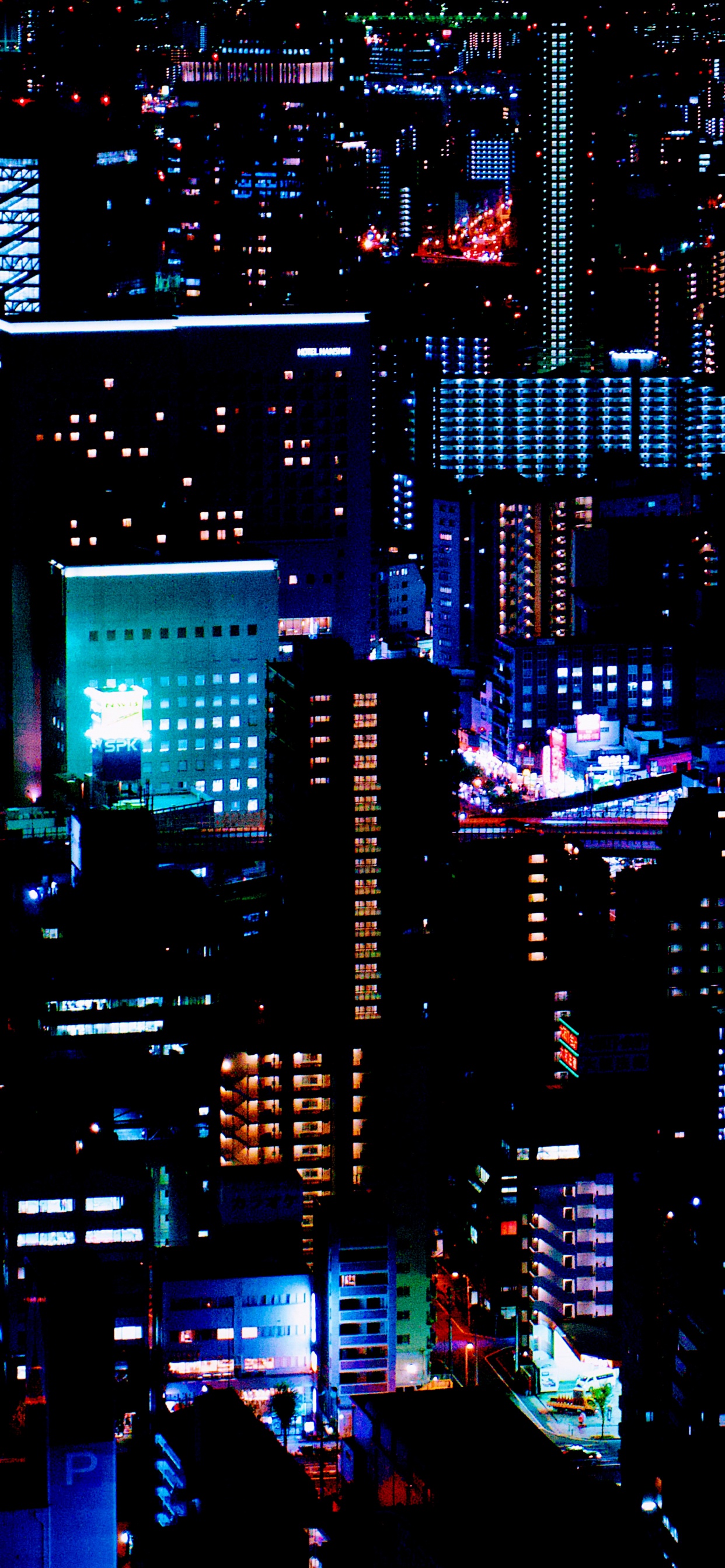 Обои город, здание, небоскреб, электричество, башня в разрешении 1242x2688