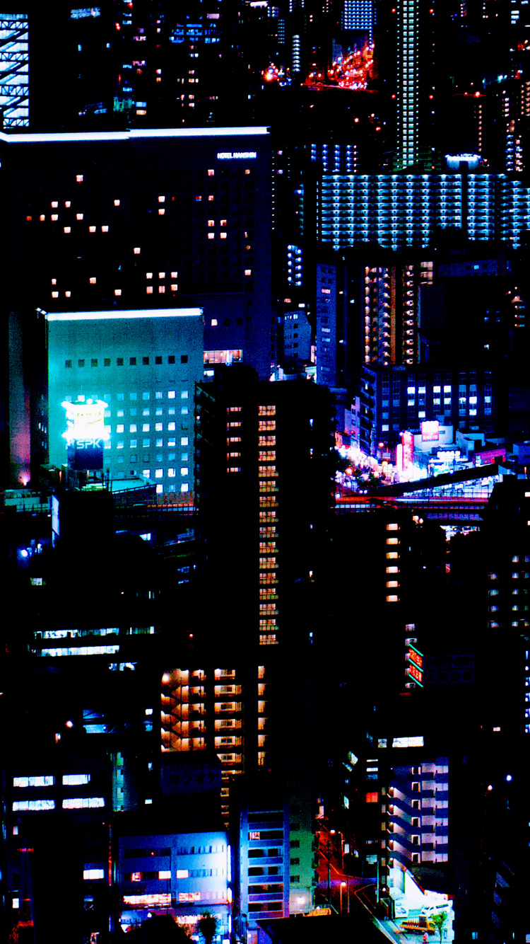 Обои город, здание, небоскреб, электричество, башня в разрешении 750x1334