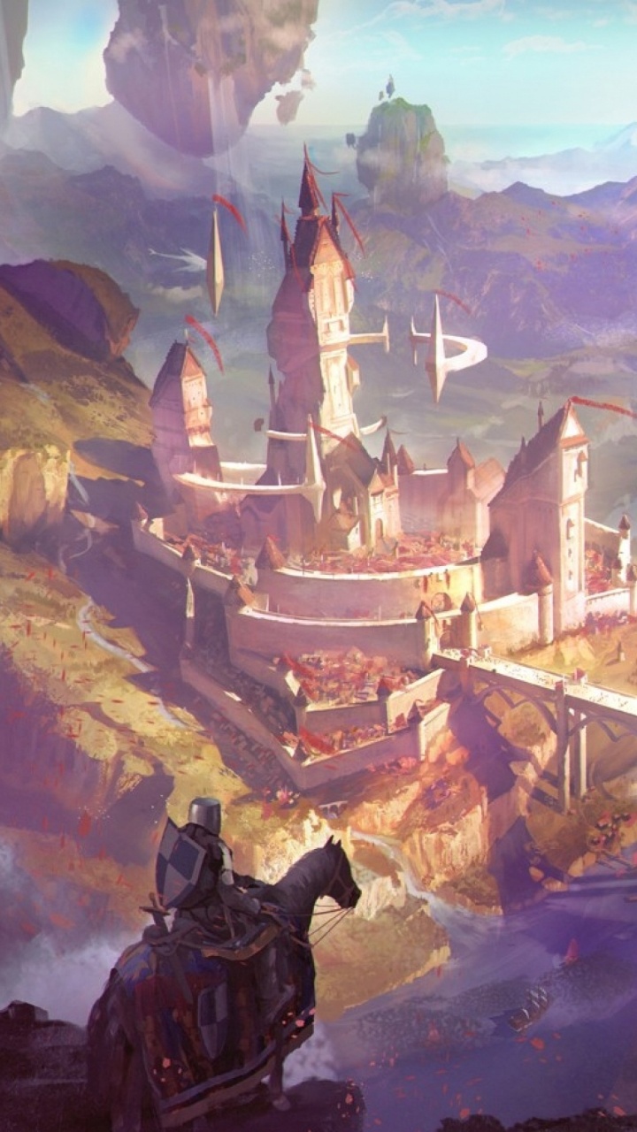 Обои арт, живопись, мифология, акварельные краски, дракон в разрешении 720x1280