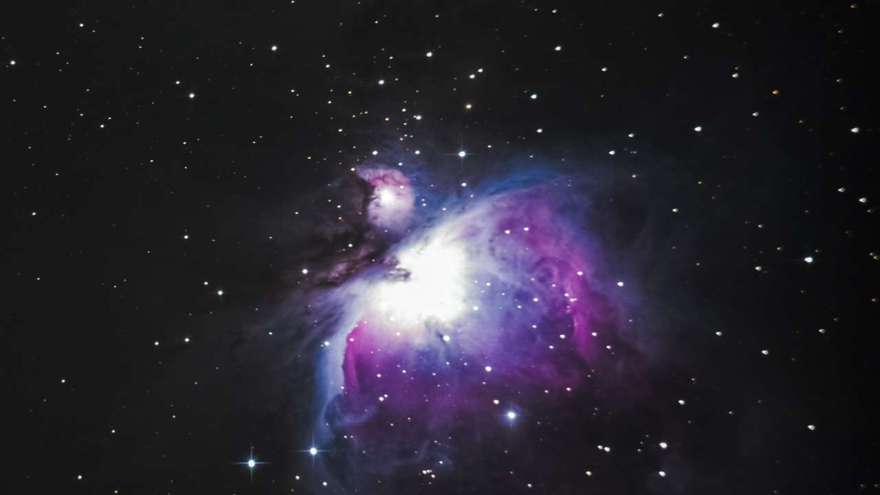 Обои пурпур, космос, космическая туманность, небо, космическое пространство в разрешении 1280x720