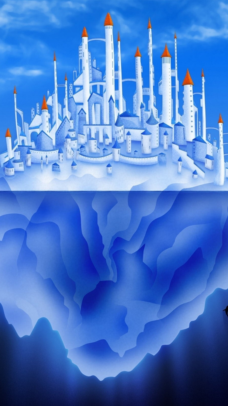 Обои айсберг, вода, морской лед, воды в разрешении 750x1334