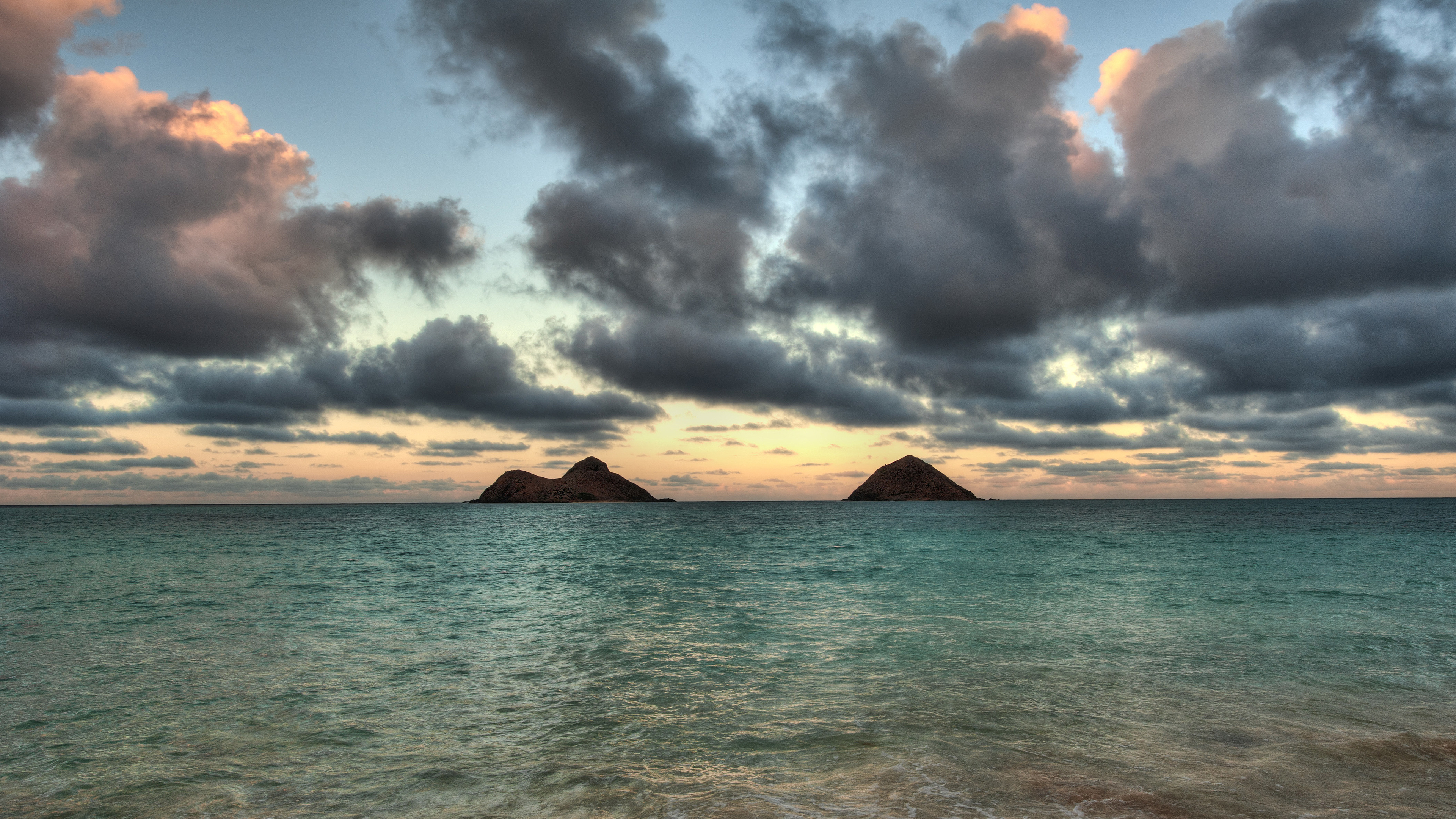 Обои облако, море, океан, горизонт, вода в разрешении 3840x2160