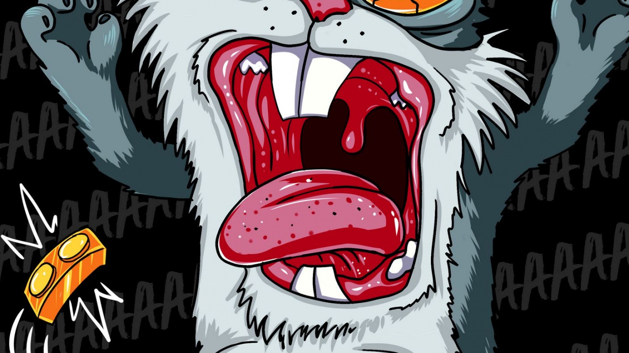 Обои мультфильм, белые, арт, графика, визуальное искусство в разрешении 1280x720