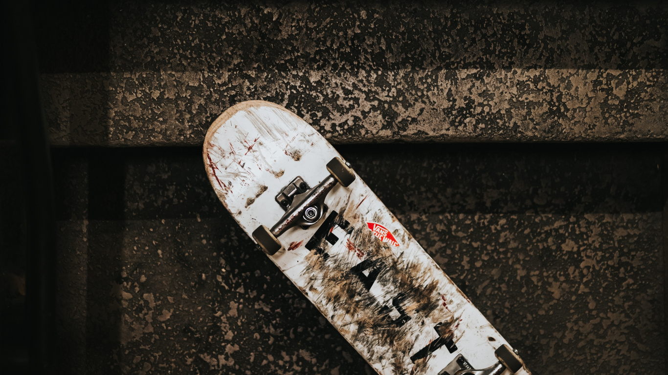 Обои скейтбординг, скейтборд, Лонгбординг, полутона и оттенки, Лонгборд в разрешении 1366x768