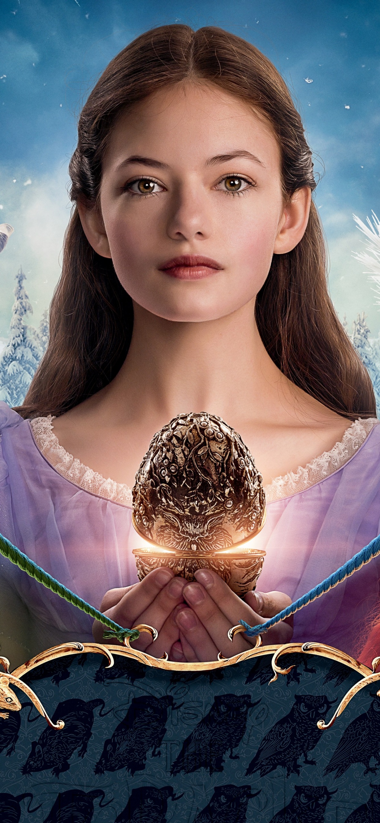 Обои Щелкунчик и четыре царства, Маккензи Фой, Джейден Фовора рыцарь, мать имбирь, Кира Найтли в разрешении 1242x2688