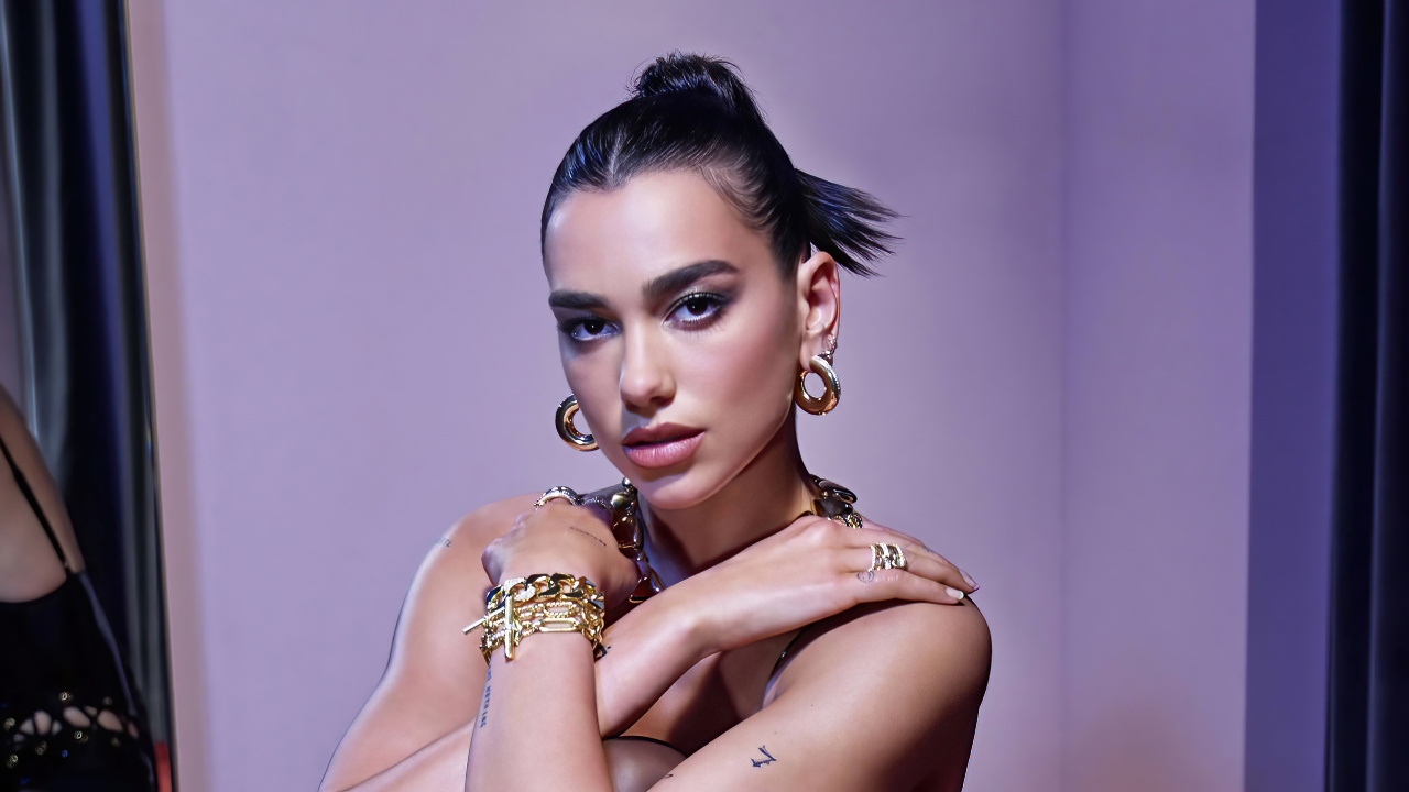 Обои Dua Lipa, музыкант, новый регламент, знаменитость, попса в разрешении 1280x720