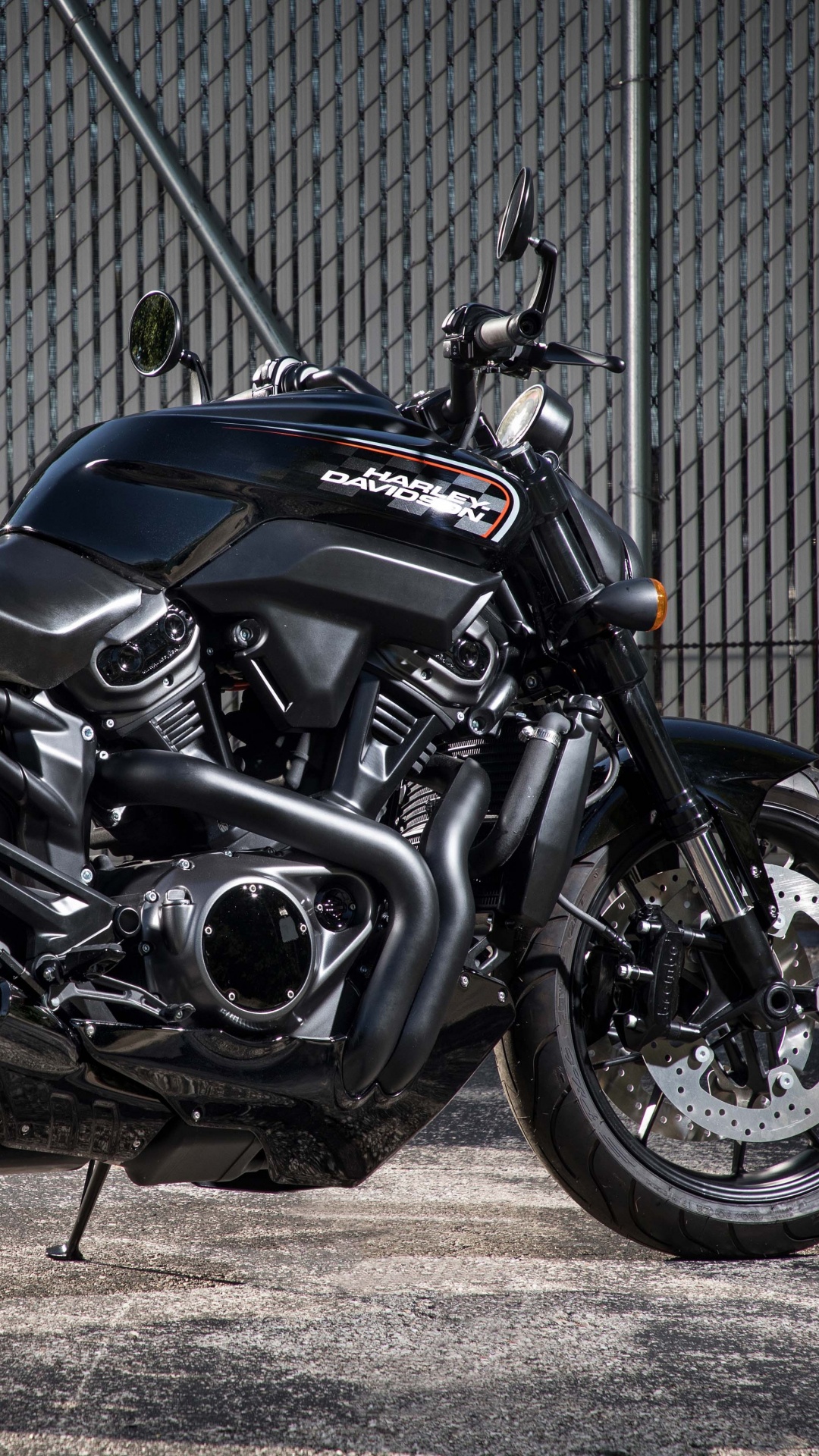 Обои мотоцикл, стритфайтер, голый, авто, автомобильных выхлопных в разрешении 1080x1920