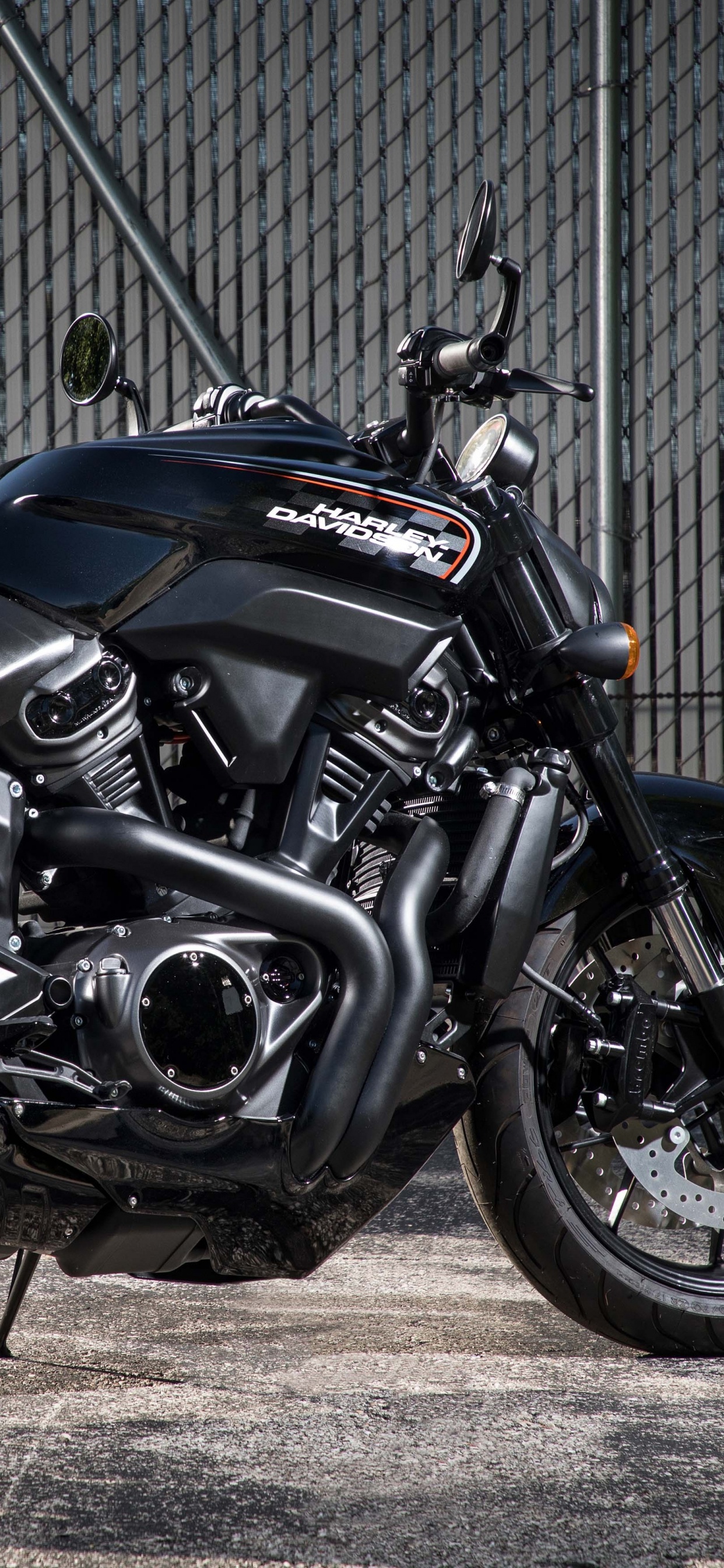 Обои мотоцикл, стритфайтер, голый, авто, автомобильных выхлопных в разрешении 1242x2688