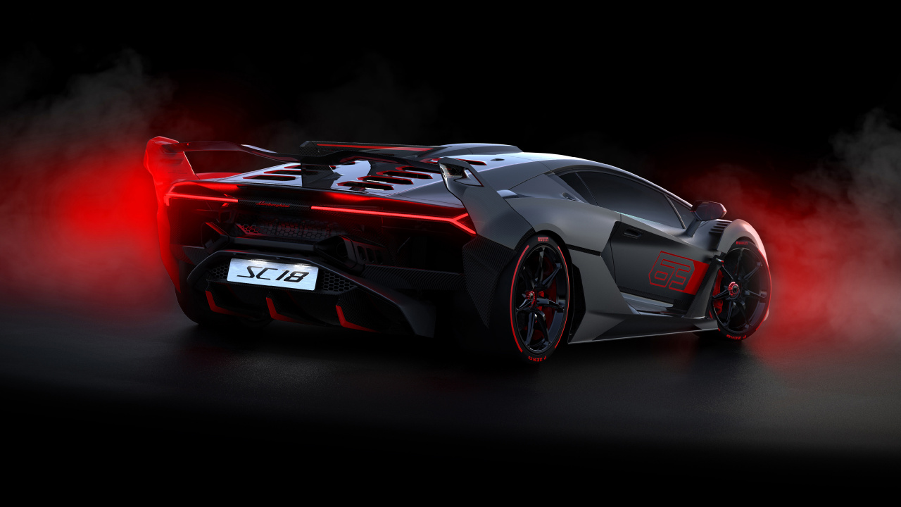 Обои Lamborghini Huracn, спорткар, Ламборгини авентадор, Ламборджини SC18 Олстон, двигатель v12 в разрешении 1280x720