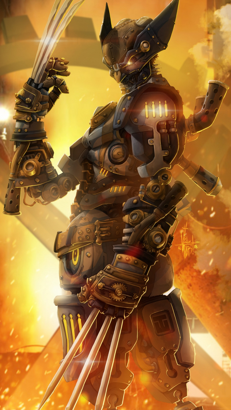 Обои Росомаха, комиксы Марвел, комикс, комиксы, нагрудный знак в разрешении 750x1334