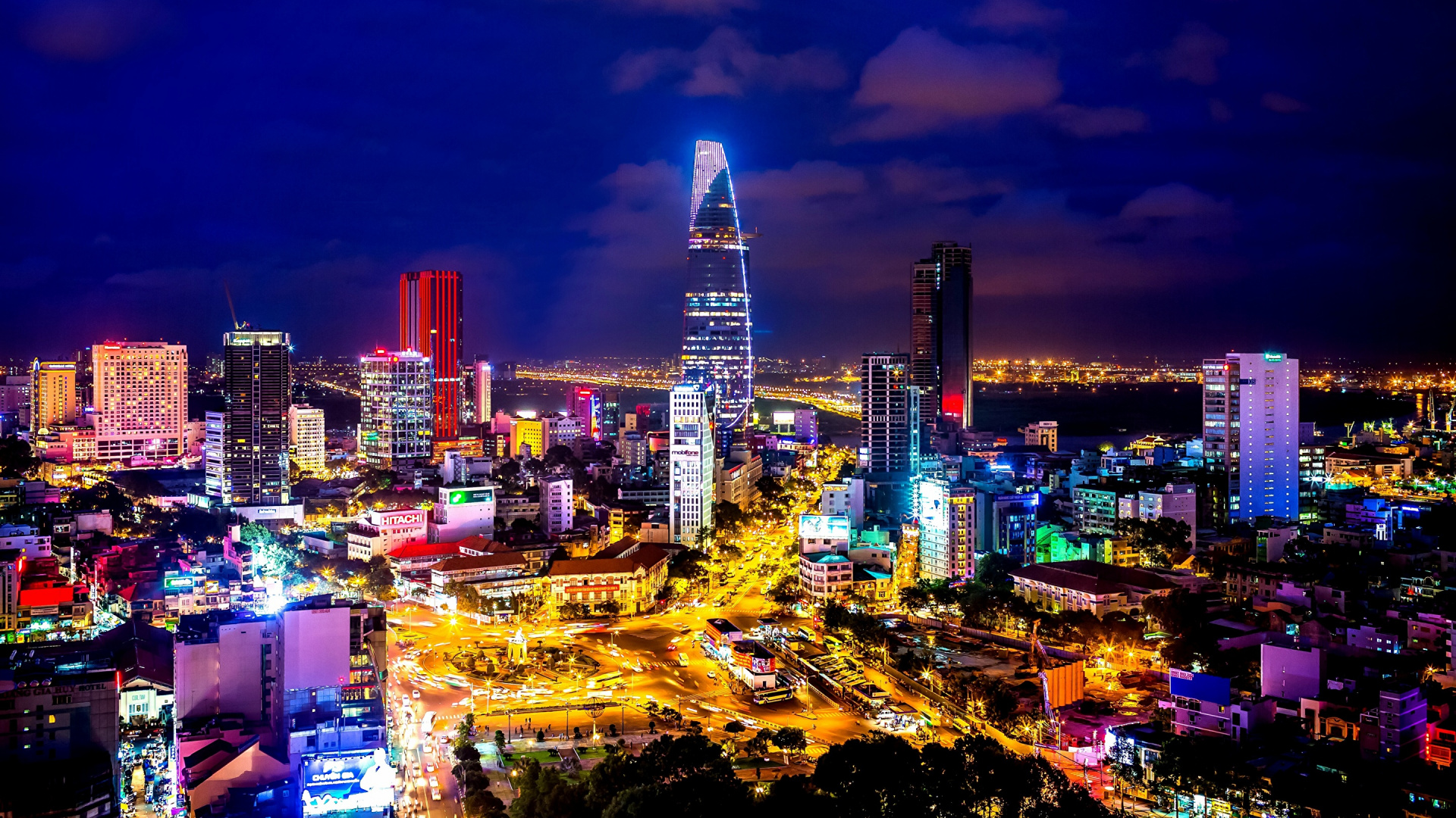 Обои Ханой, городской пейзаж, город, метрополия, городской район в разрешении 1920x1080