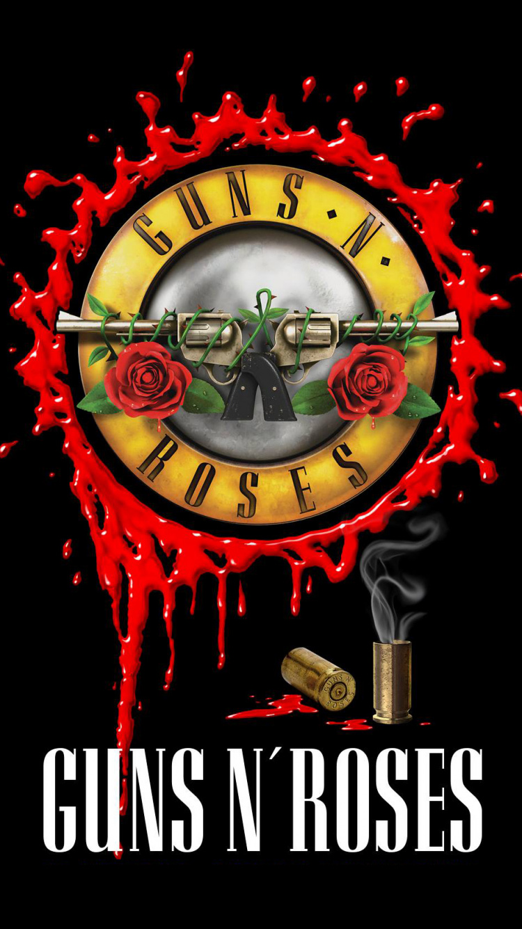 Обои Not in This Lifetime Tour, Guns N Roses, Goffertpark, лого, графический дизайн в разрешении 750x1334