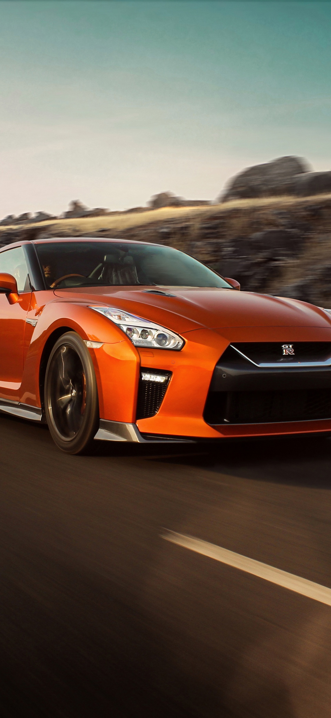 Обои Ниссан, спорткар, авто, суперкар, кузов купе в разрешении 1125x2436