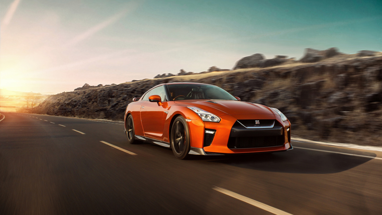 Обои Ниссан, спорткар, авто, суперкар, кузов купе в разрешении 1280x720