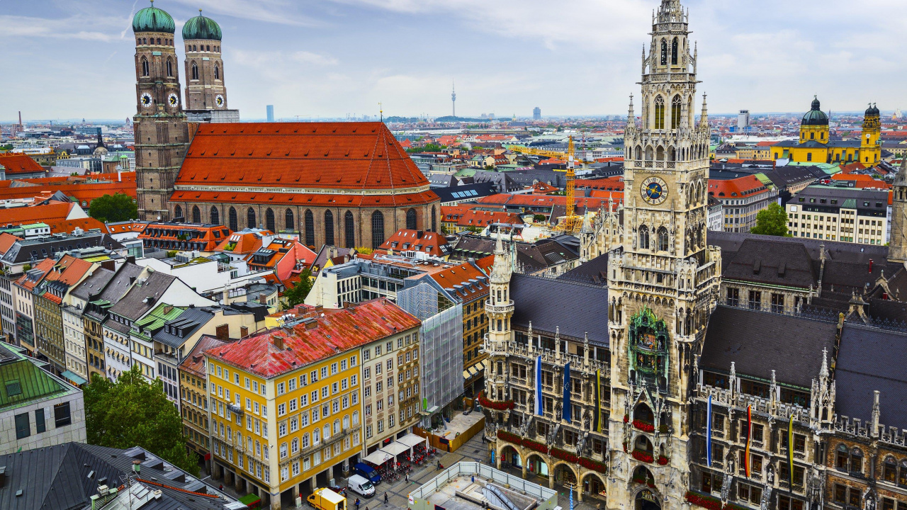 Обои городской район, город, ориентир, городок, метрополия в разрешении 1280x720