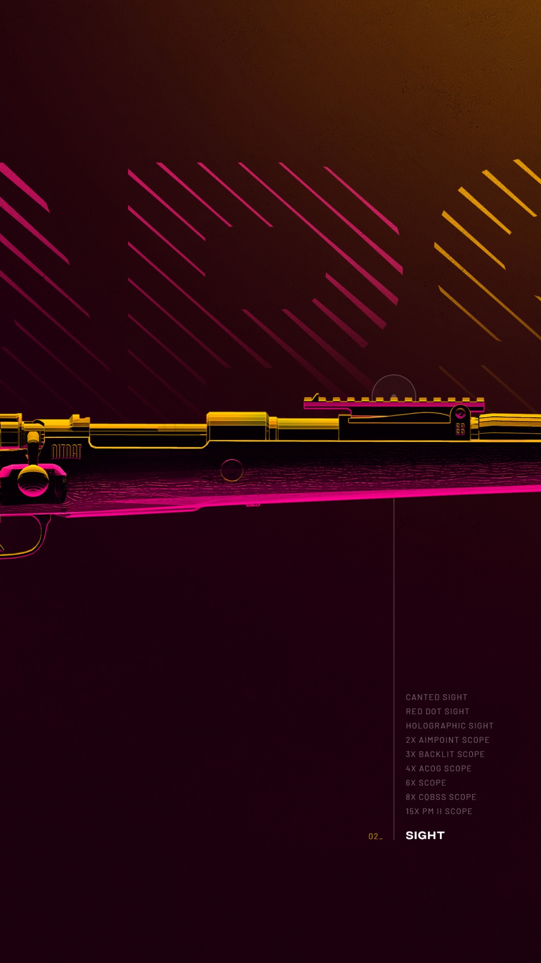 Обои PUBG, PLAYERUNKNOWN'S BATTLEGROUNDS, карабин 98к, красный цвет, пурпурный цвет в разрешении 1080x1920