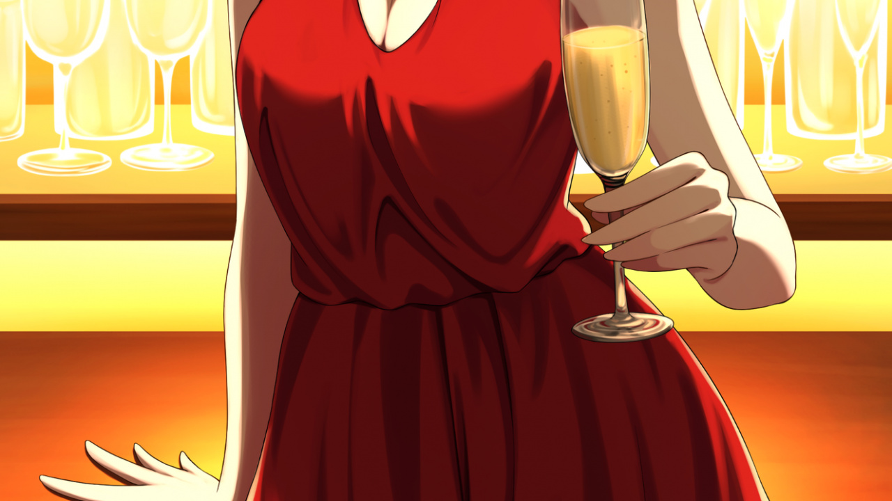 Обои Нишикиги Чисато, мультик, мультфильм, иллюстрация, рисование в разрешении 1280x720