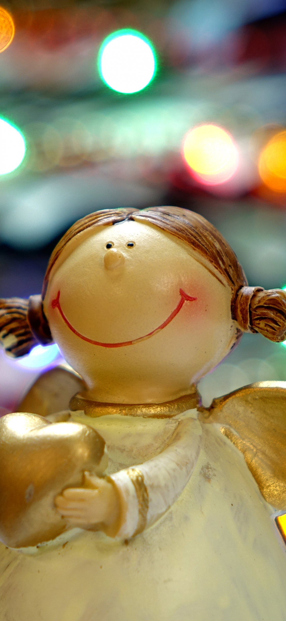 Обои Рождественский день, Рождественская музыка, рождественский орнамент, ангел, Рождество в разрешении 1125x2436