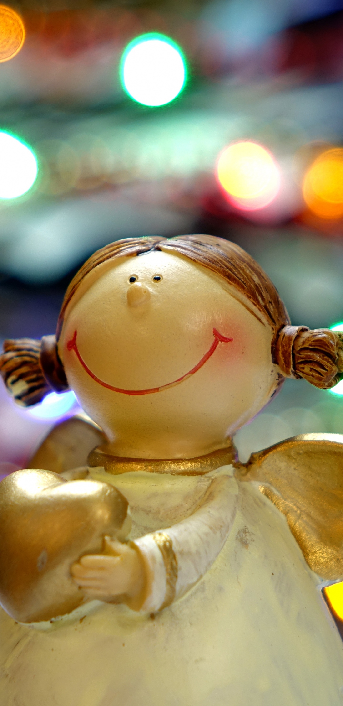 Обои Рождественский день, Рождественская музыка, рождественский орнамент, ангел, Рождество в разрешении 1440x2960