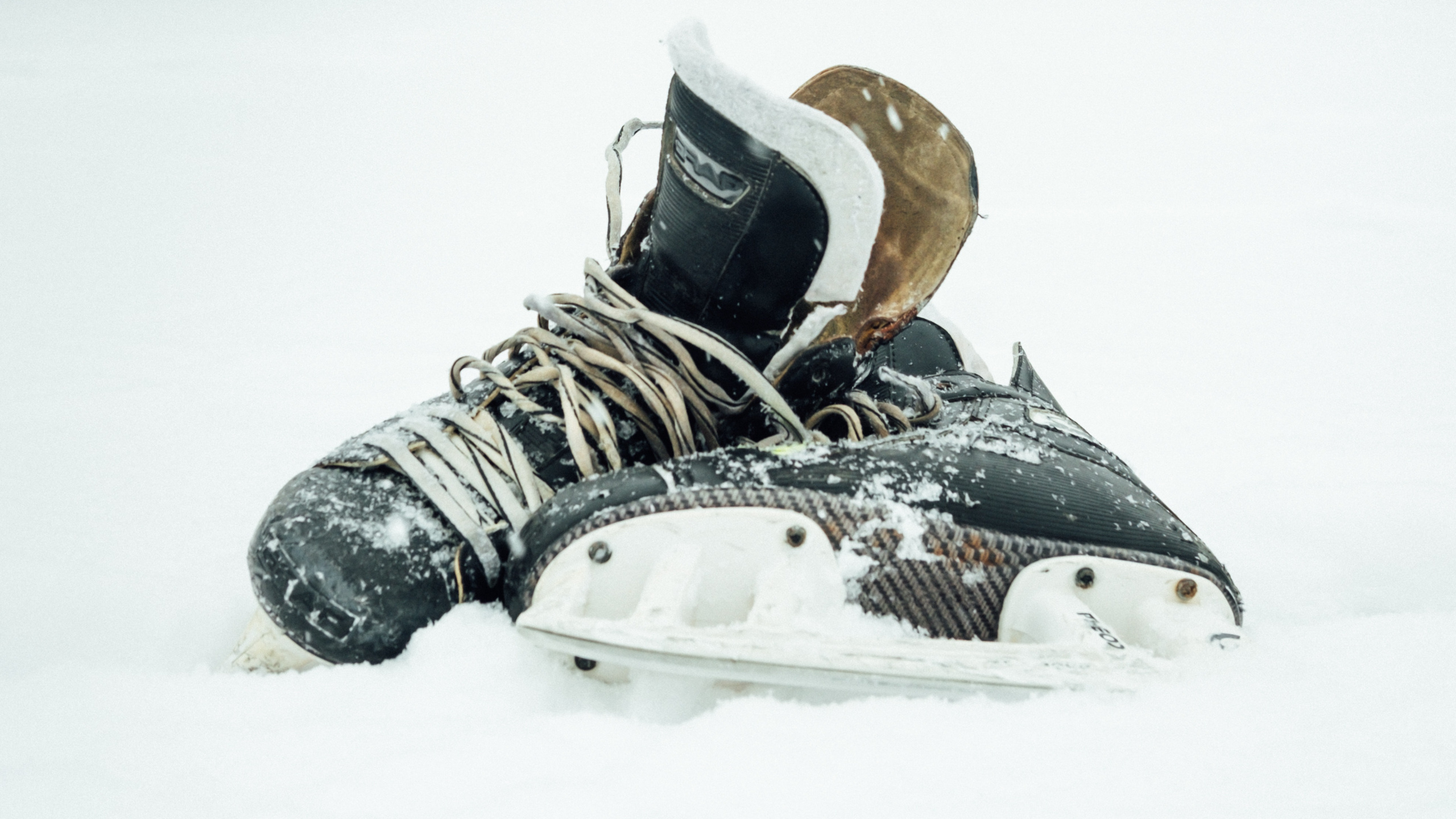 Обои снег, обувь, зима, башмак, зимний шторм в разрешении 2560x1440