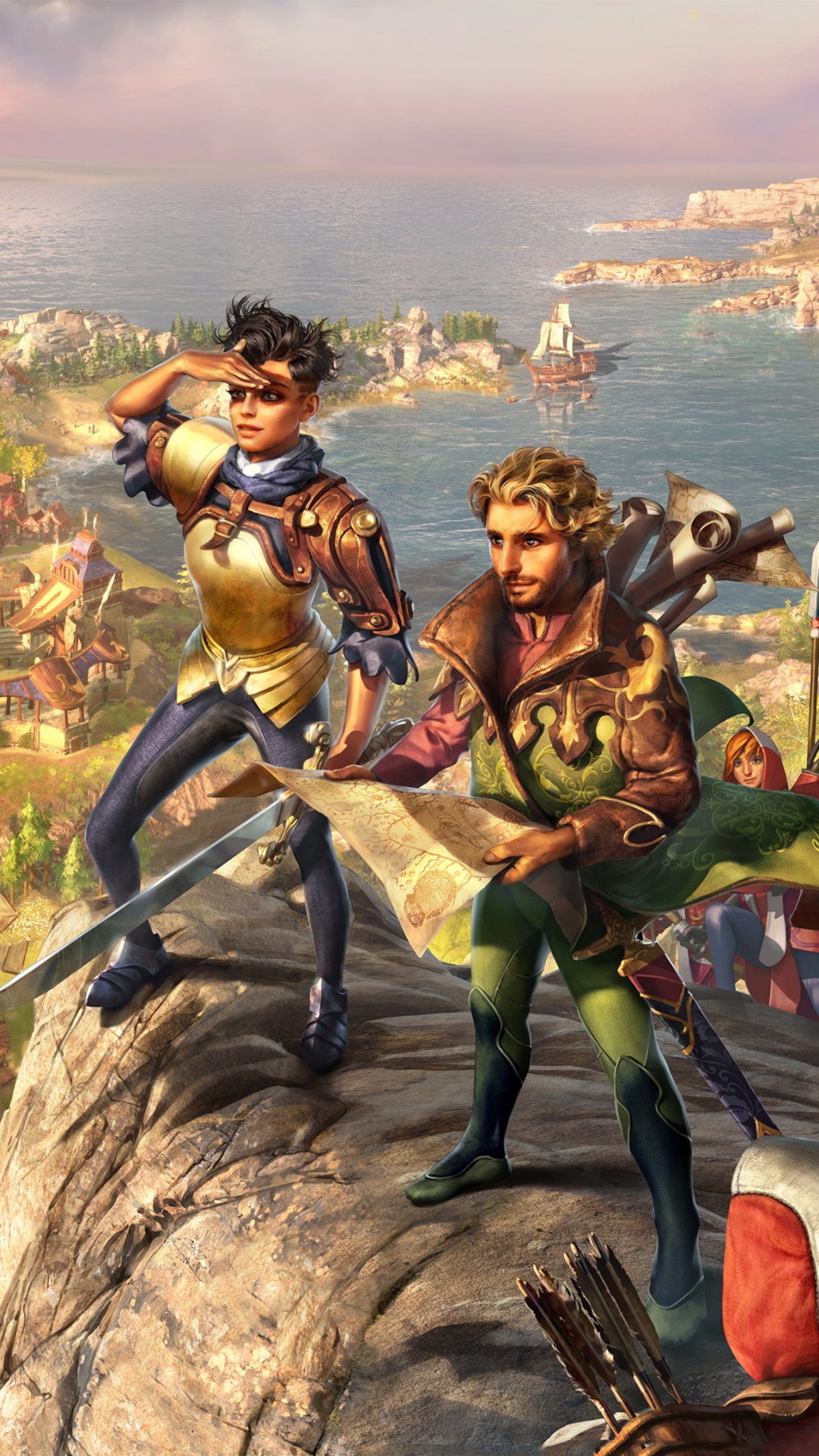 Обои поселенец, Чемпионы Anteria, ubisoft, стратегии видео игры, компьютерная игра в разрешении 1080x1920