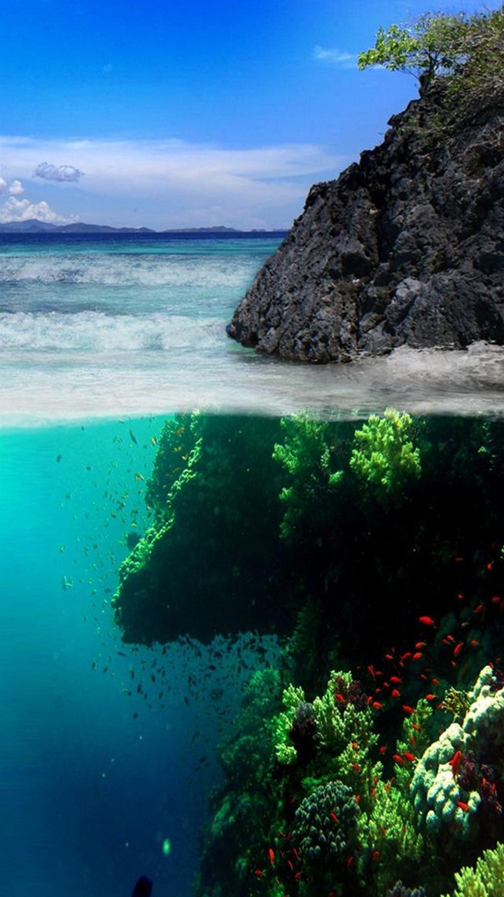 Обои водоем, природа, море, синий, вода в разрешении 720x1280