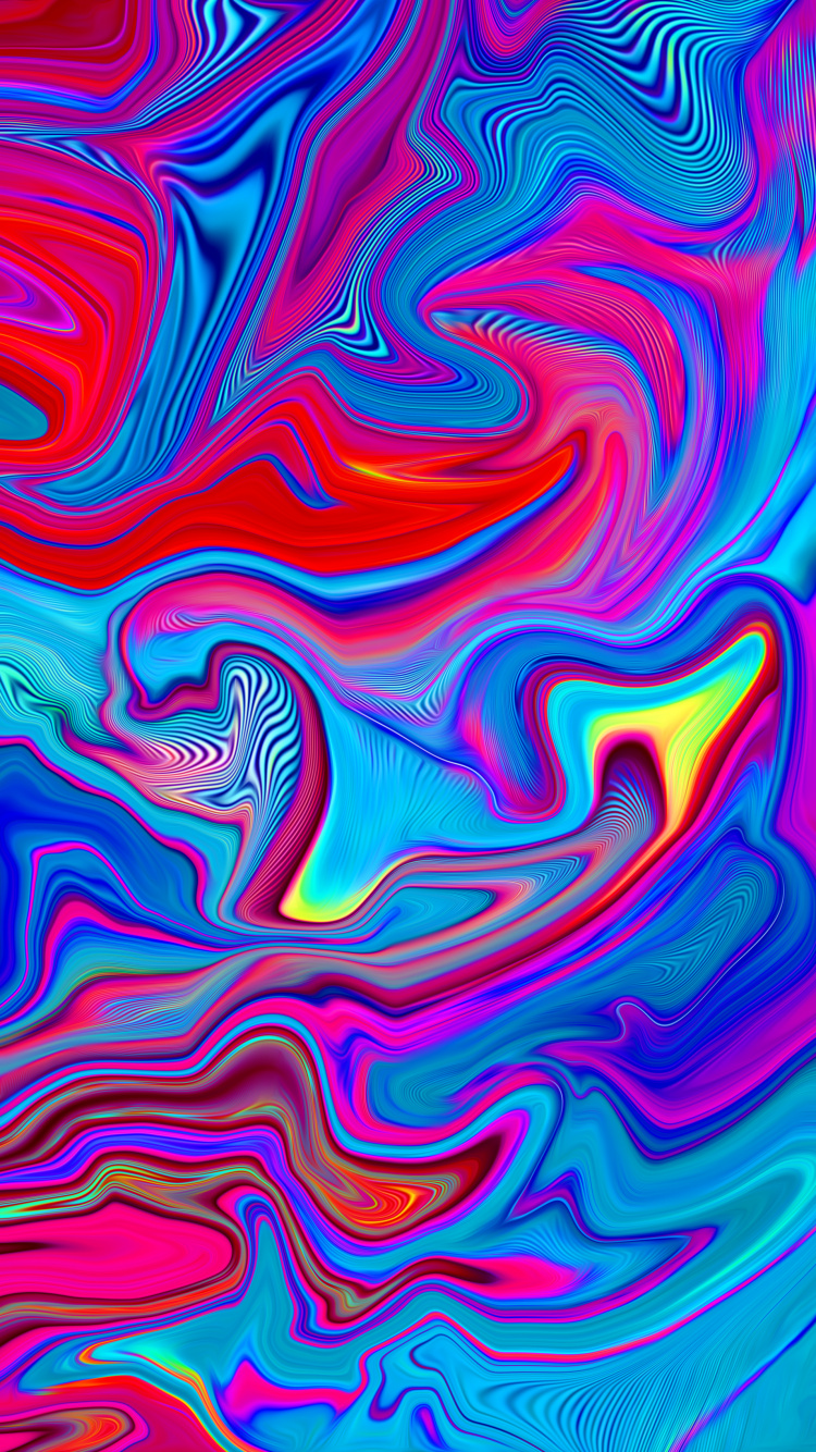 Обои узор, арт, акриловая краска, soundcloud, жидкий в разрешении 750x1334