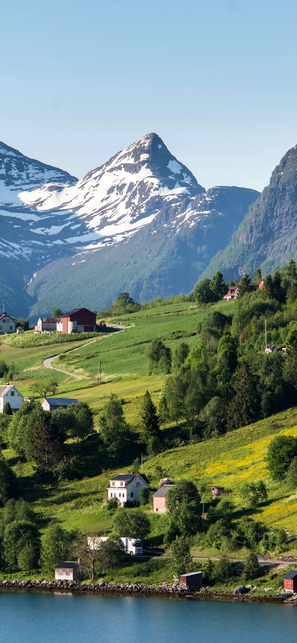 Обои пейзаж, природный ландшафт, гора, природа, горный рельеф в разрешении 1242x2688