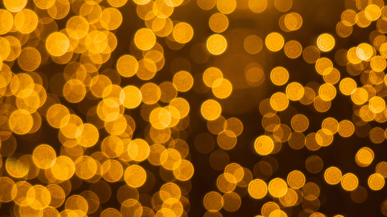 Обои желтый, Апельсин, узор, свет, круг в разрешении 1280x720