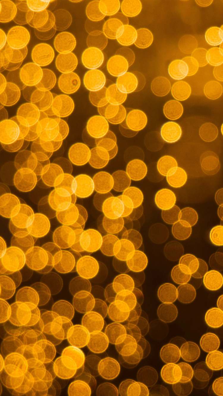 Обои желтый, Апельсин, узор, свет, круг в разрешении 750x1334