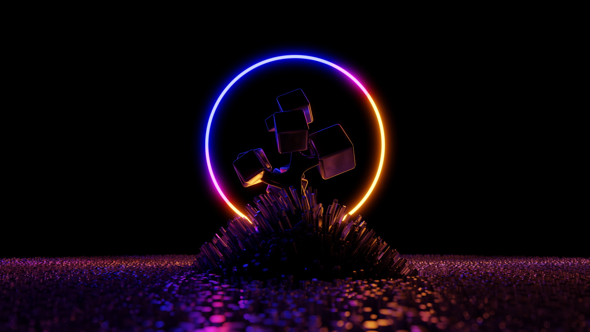 Обои свет, вода, пурпур, жидкий, освещение в разрешении 1920x1080