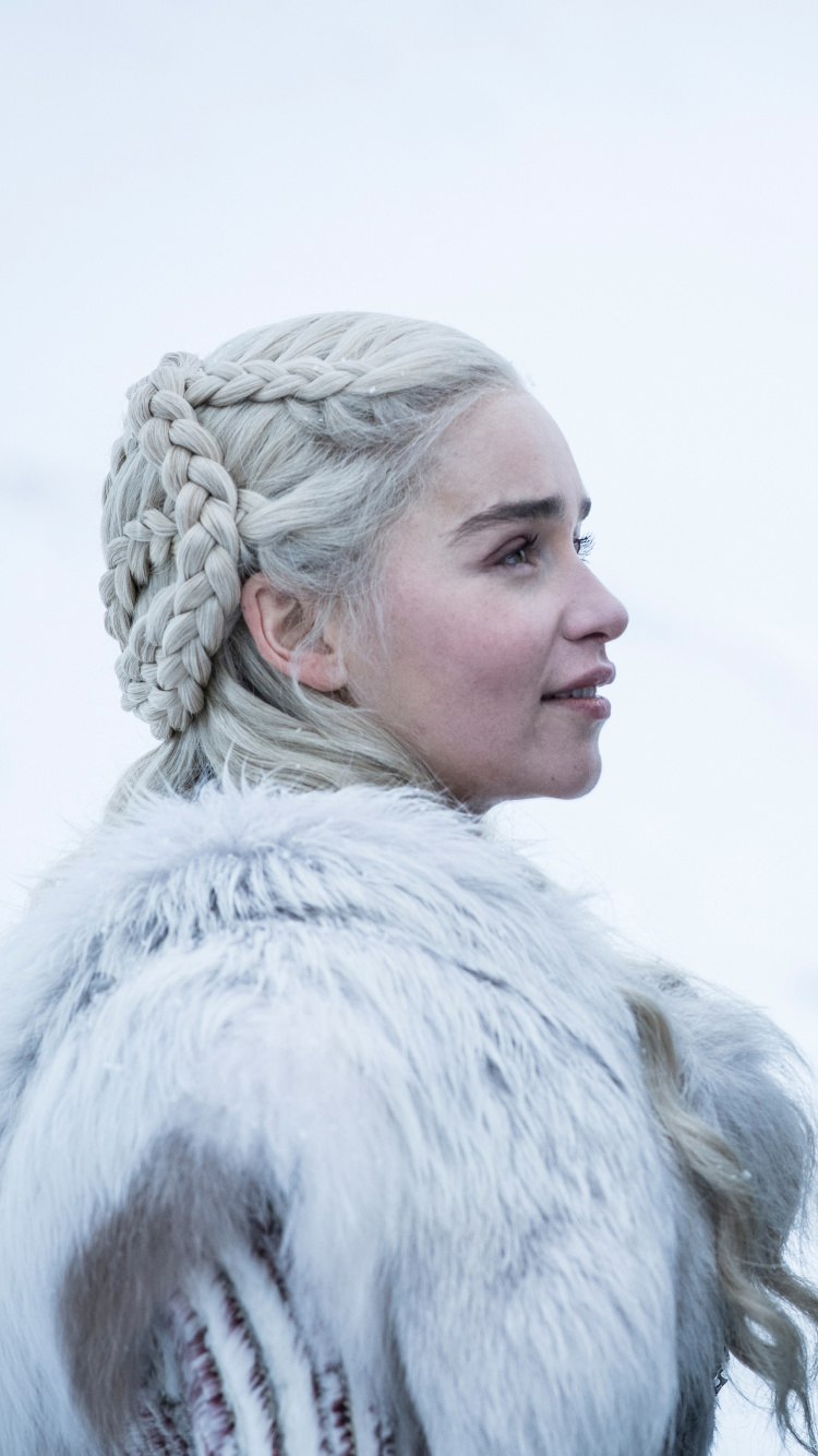 Обои Игра престолов, Джон Сноу, дейенерис таргариен, Игра Престолов - 8 сезон, мех в разрешении 750x1334