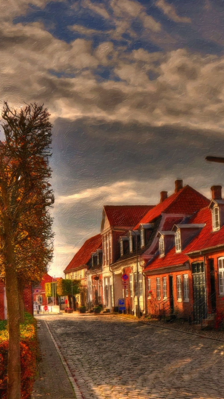 Обои родина, городок, Хаус, жилой район, здание в разрешении 750x1334