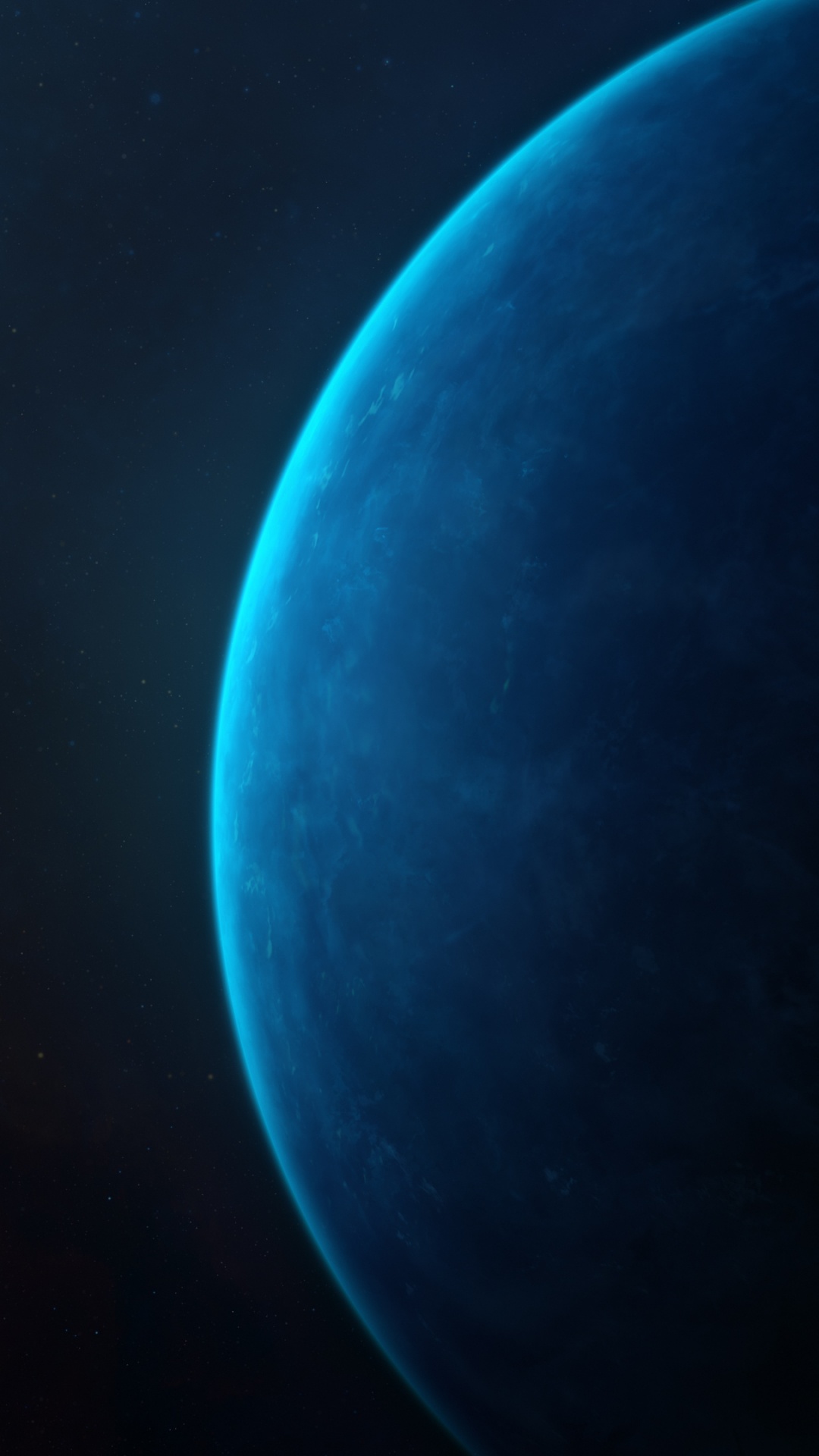 Обои планета, земля, космос, луна, синий в разрешении 1080x1920