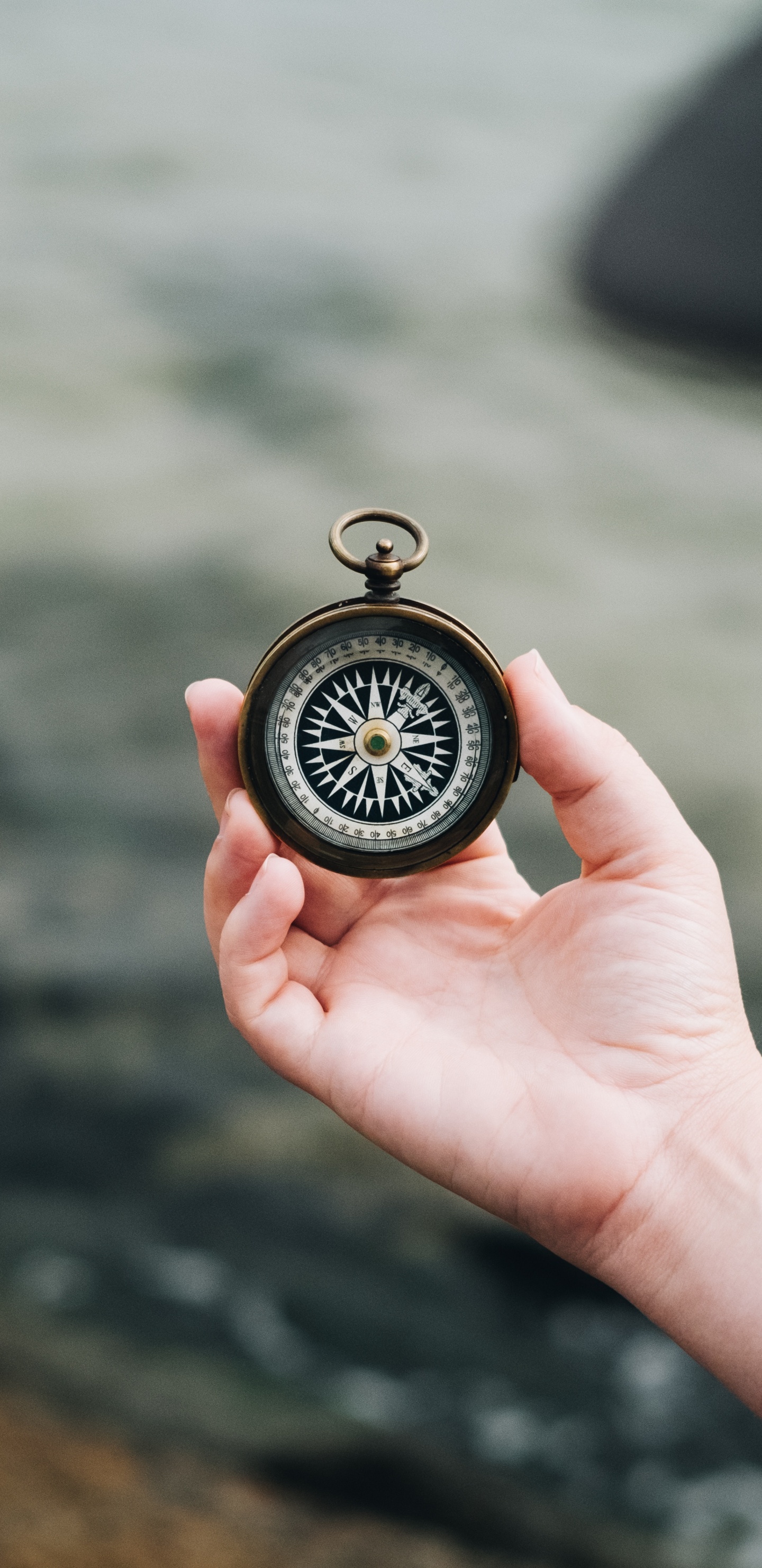 Обои компас, часы, медальон, секундомер, карманные часы в разрешении 1440x2960