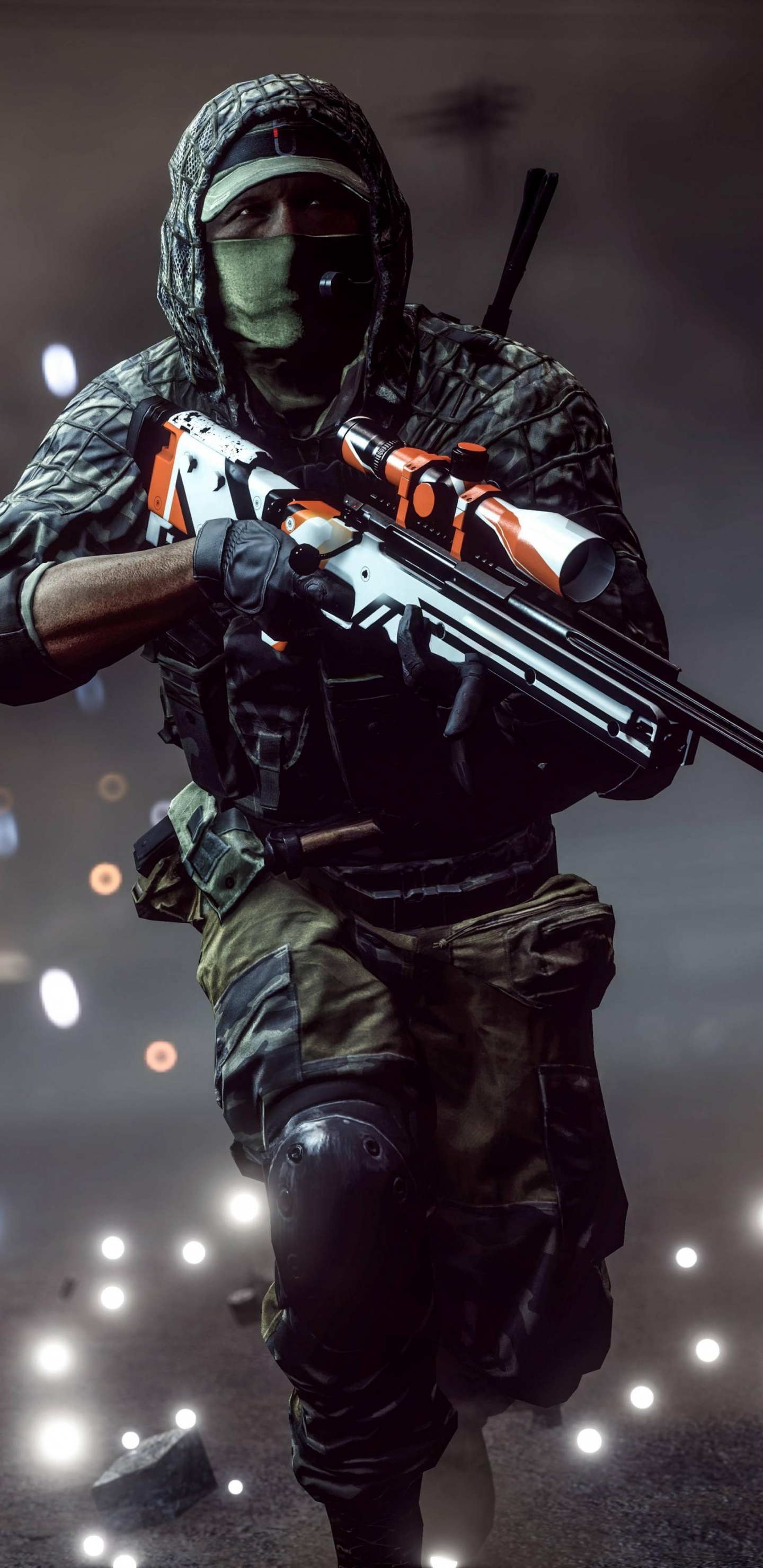 Обои игры, фигурка, огнестрельное оружие, видеоигра, андроид в разрешении 1440x2960