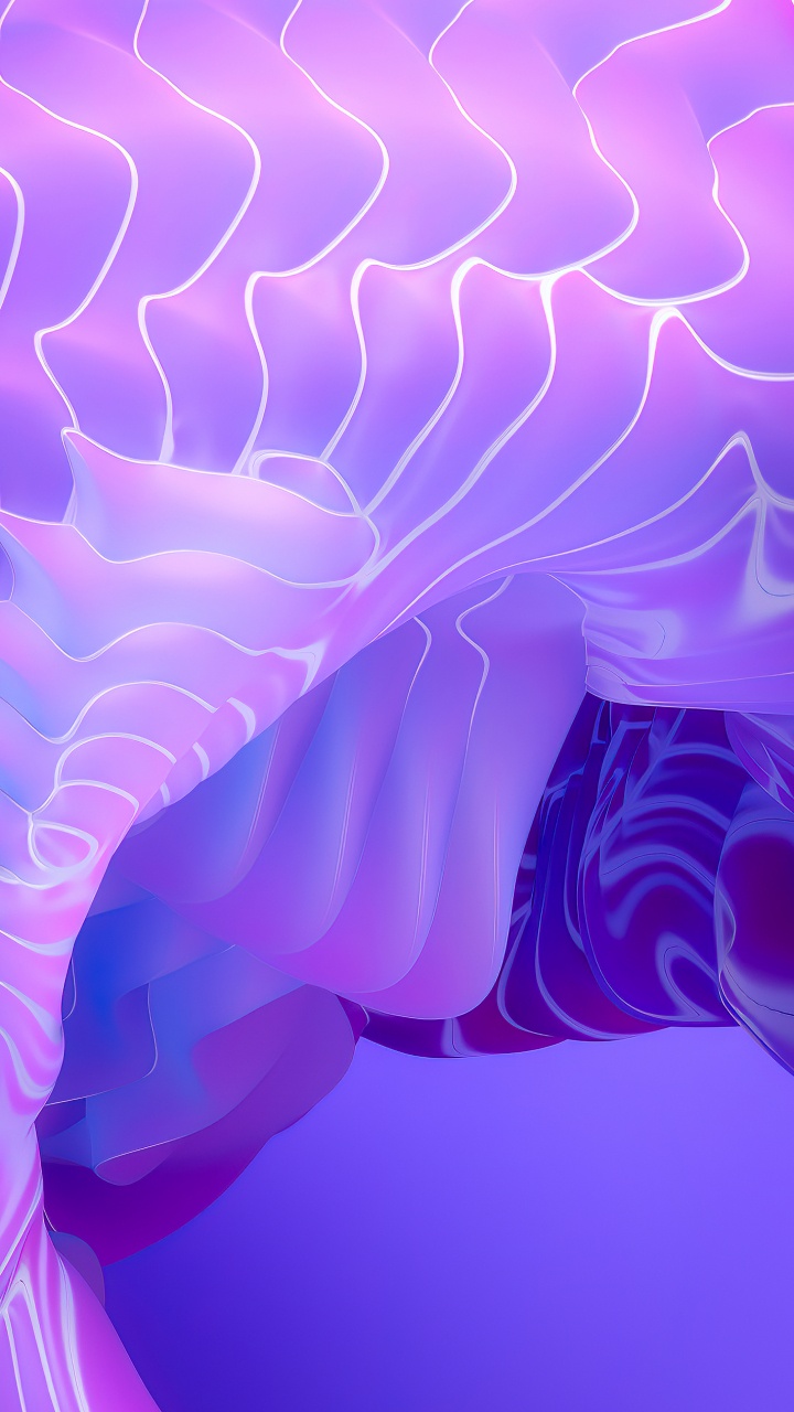 Обои фрактальное искусство, вода, пурпур, морские беспозвоночные, лазурный в разрешении 720x1280