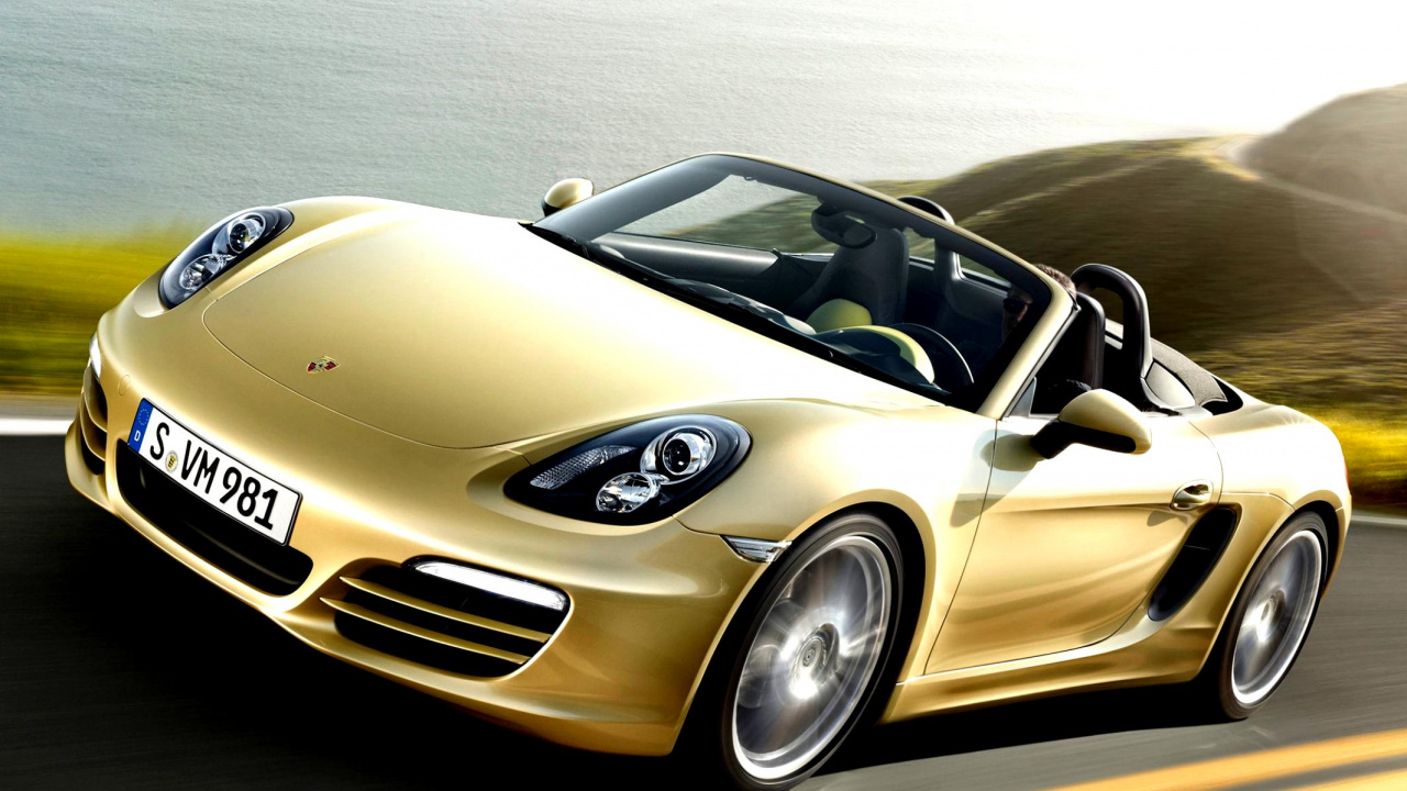 Обои porsche boxster, Порше, Порше Кайман, спорткар, авто в разрешении 1280x720