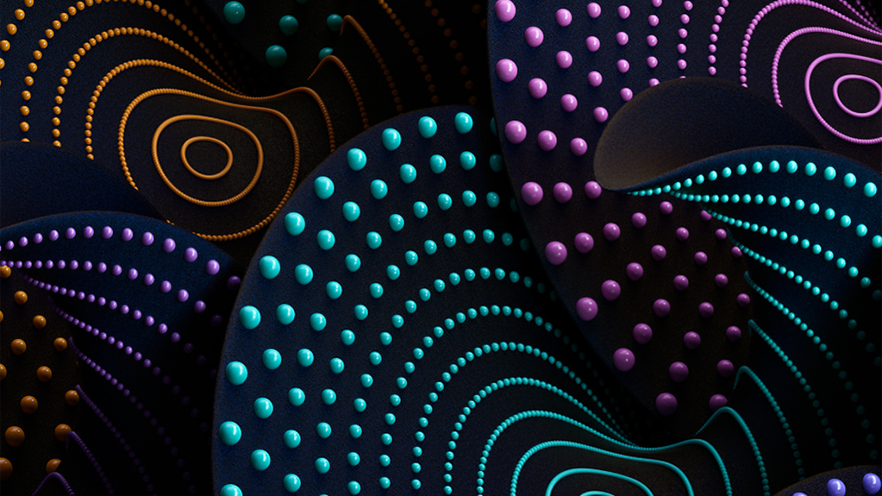 Обои узор, свет, природа, черный, арт в разрешении 1280x720