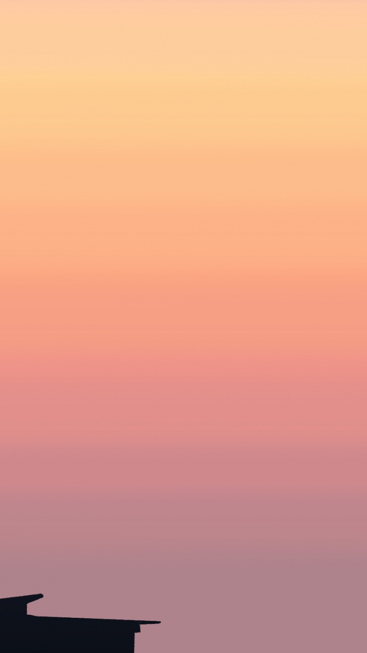 Обои сумрак, крыша, Апельсин, закат, Янтарь в разрешении 720x1280