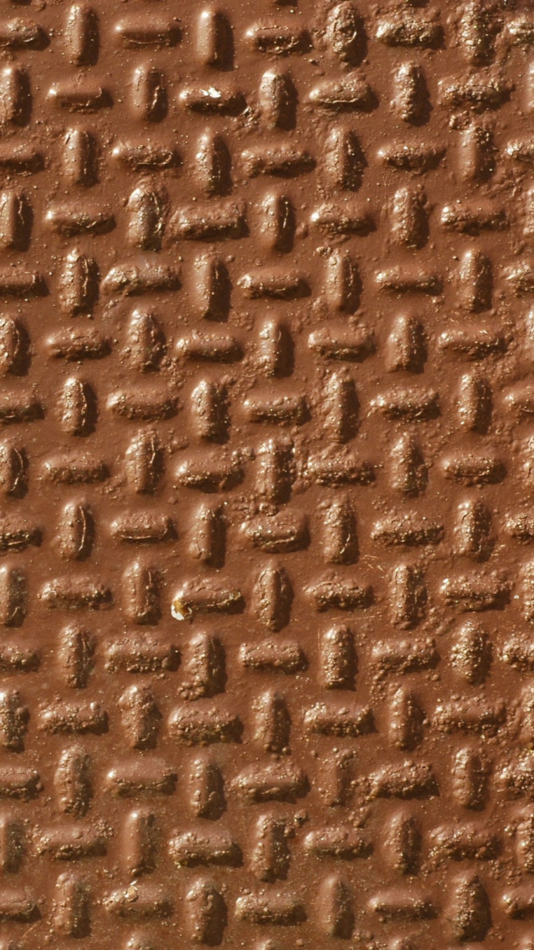 Обои текстура, металл, наложение текстуры, коричневый цвет, узор в разрешении 750x1334