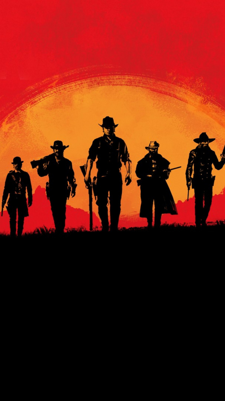 Обои red dead redemption 2, red dead redemption, Красный Мертвых Онлайн, Рокстар игры, Люди в природе в разрешении 750x1334