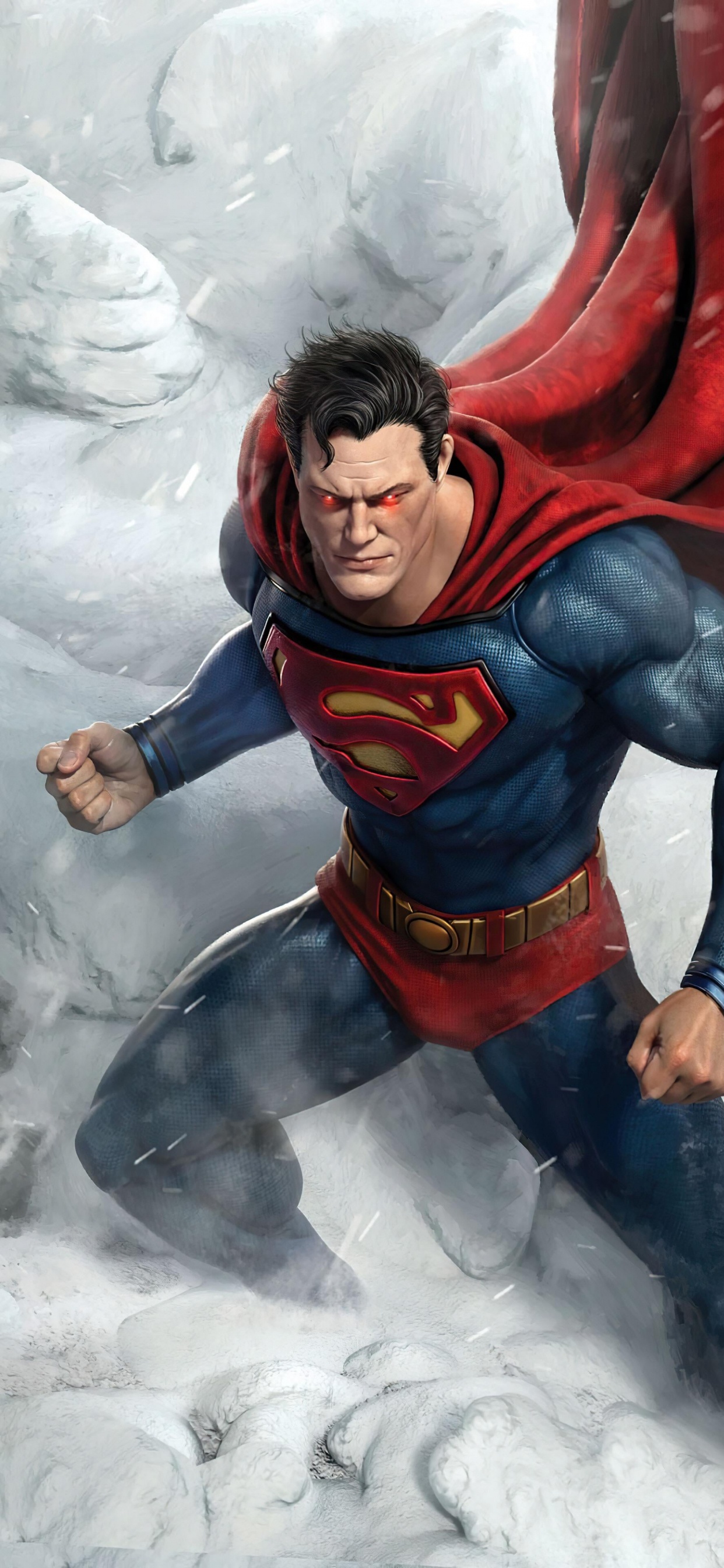 Обои искусство супермена, Супермен, чудоженщина, арт, супергерой в разрешении 1242x2688