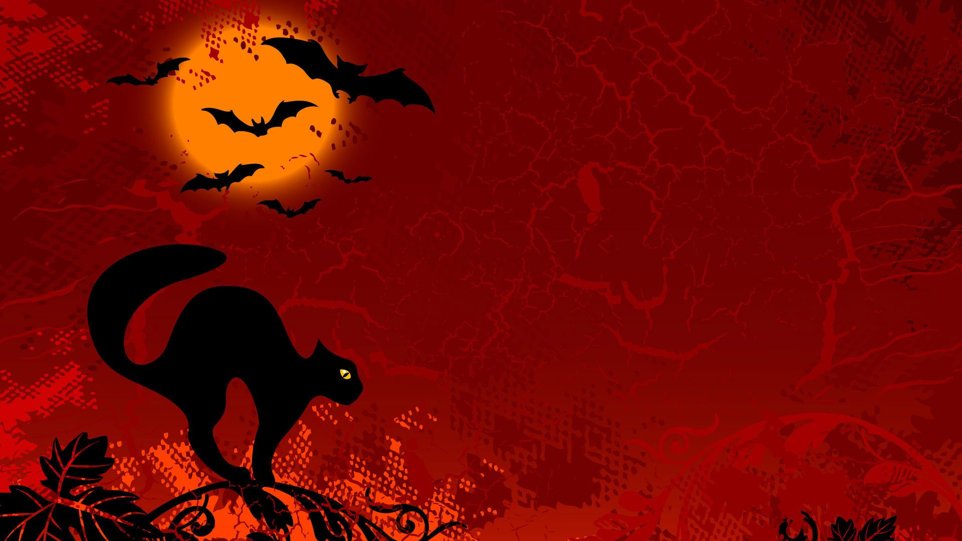 Обои красный цвет, иллюстрация, арт, Апельсин, искусство в разрешении 1920x1080