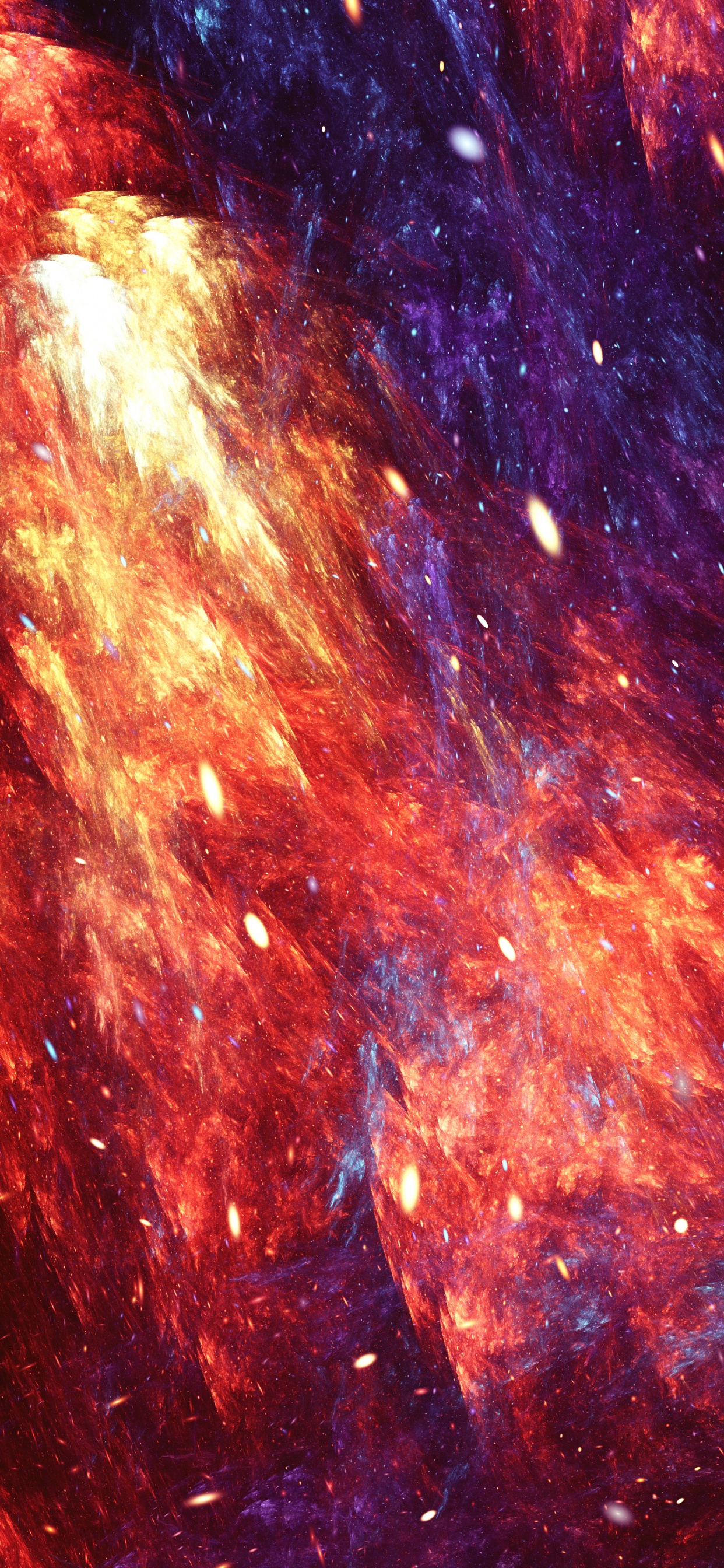 Обои туманность, наука, арт, астрономический объект, космическое пространство в разрешении 1242x2688