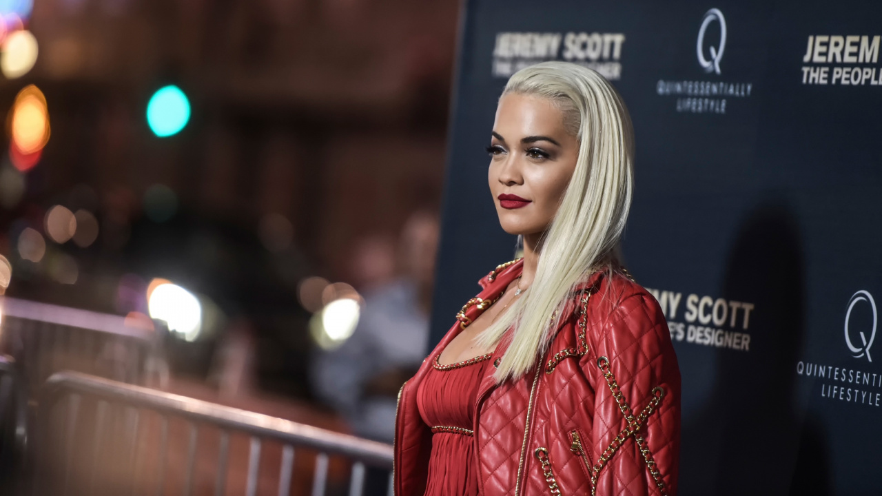 Обои Рита ора, знаменитость, волосы, лицо, фэшн в разрешении 1280x720